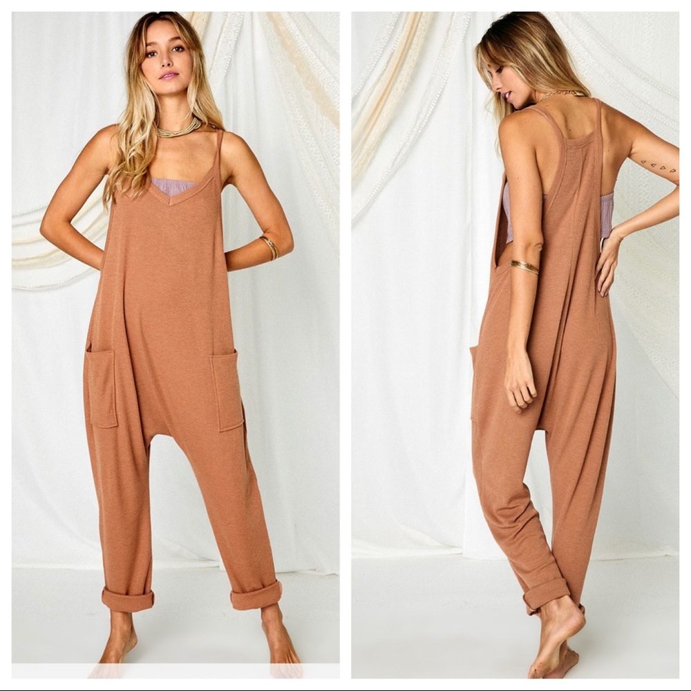 Rachel Boho Solid Harem Jumpsuit - Picture 9 of 9